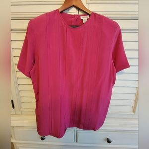 EUC Talbots Silk Blouse 18